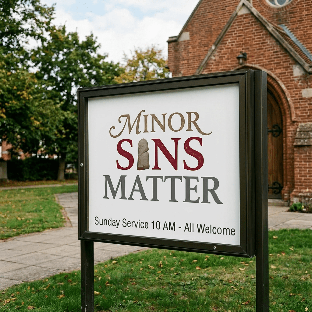 Minor Sins Matter title design